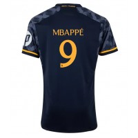 Camisa de Futebol Real Madrid Kylian Mbappe #9 Equipamento Secundário 2023-24 Manga Curta